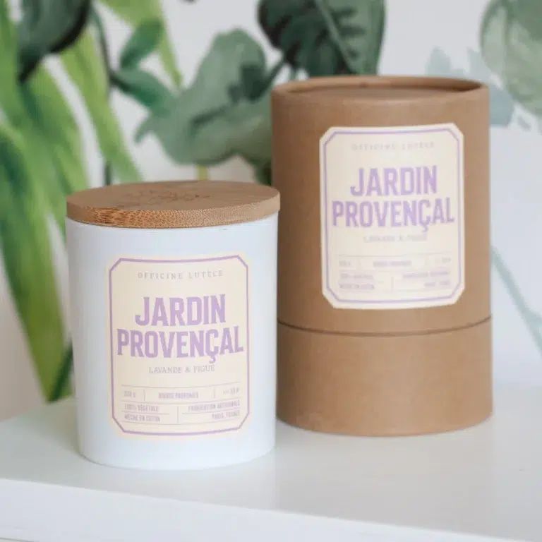 bougie parfumée officine lutèce jardin provençal lavande et figue